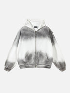 DYED - Cropped Premium Zip Up Hoodie