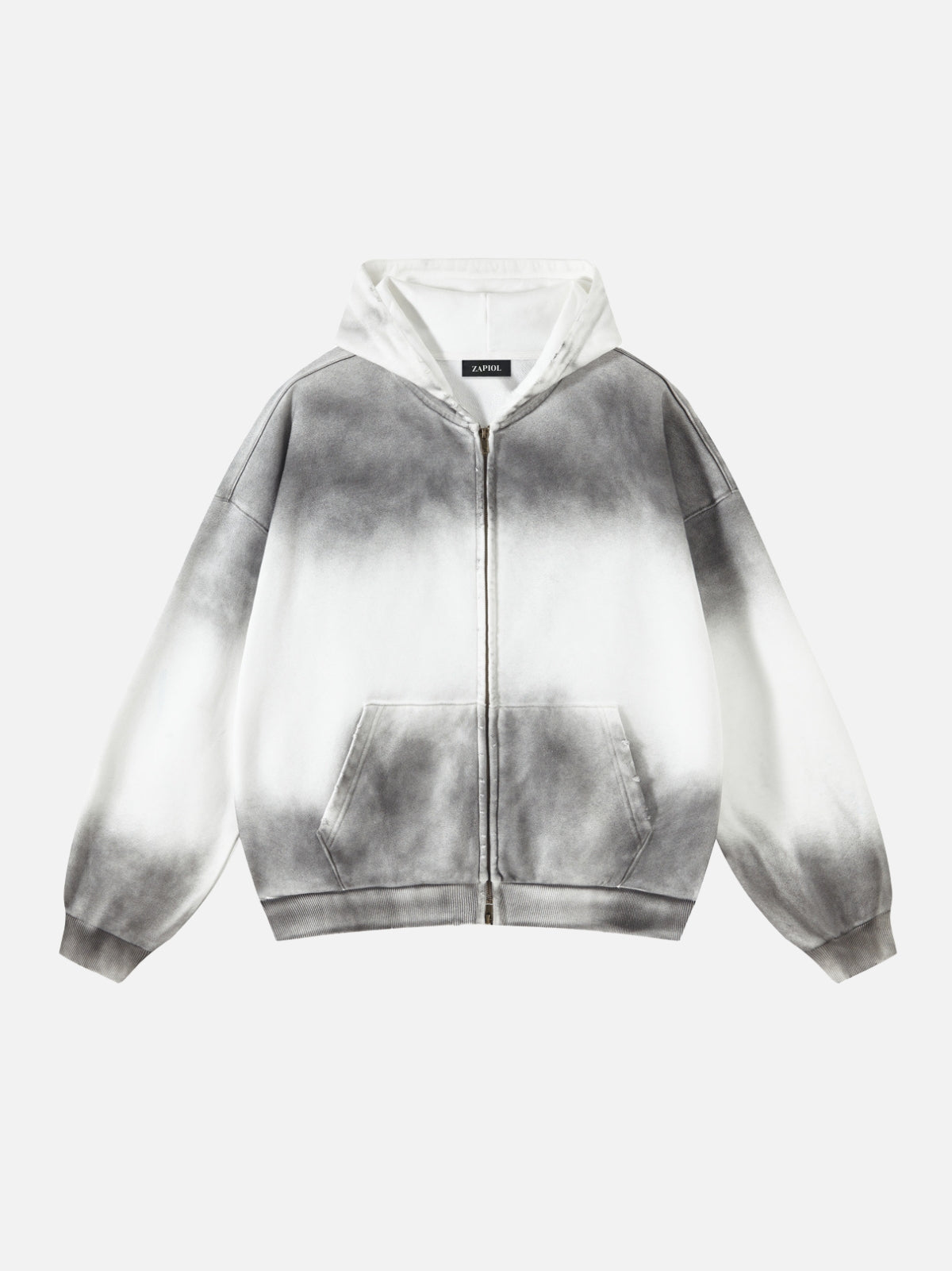 DYED - Cropped Premium Zip Up Hoodie