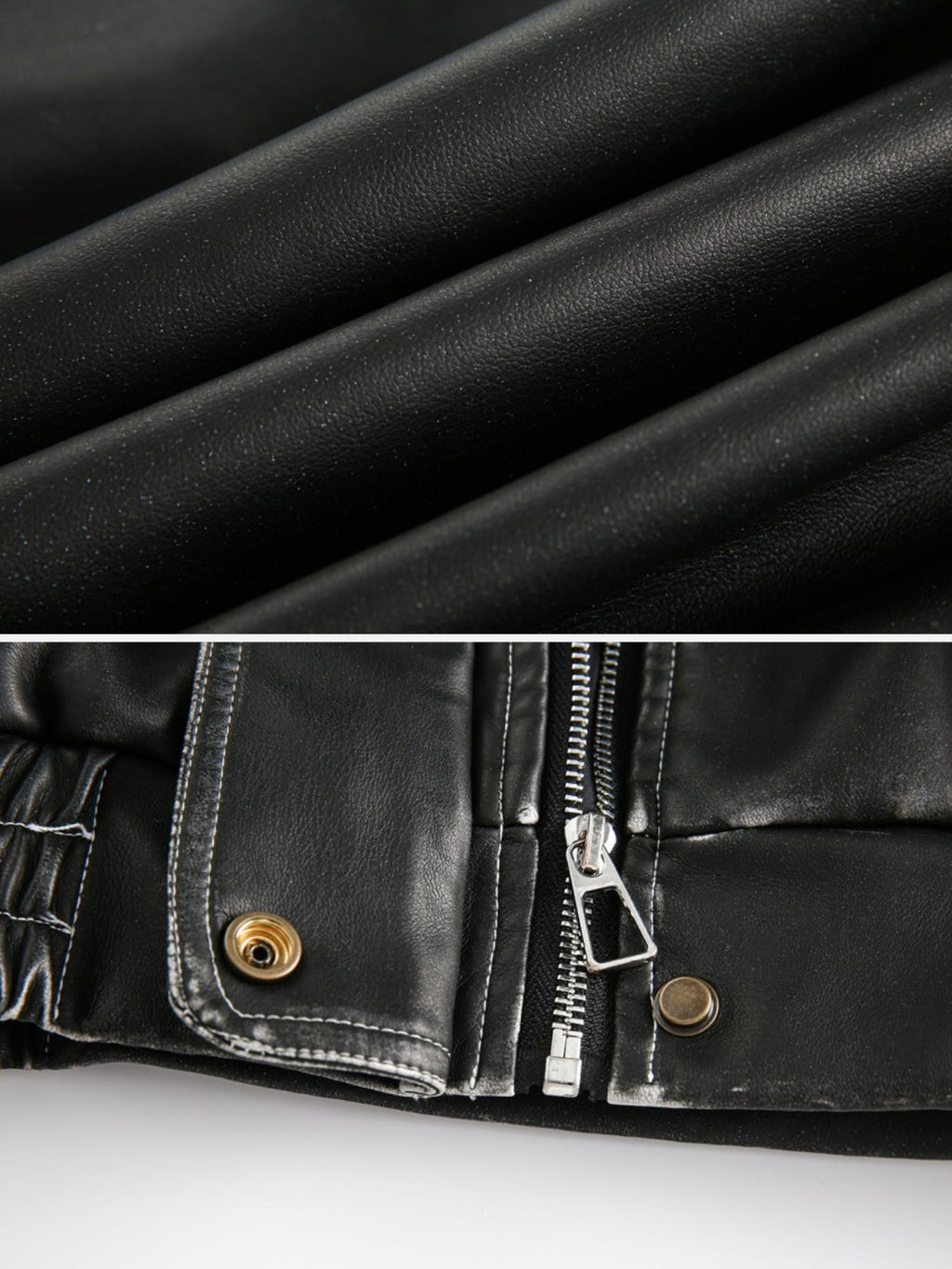 GLACIO - Leather Basic Jacket