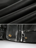 GLACIO - Leather Basic Jacket