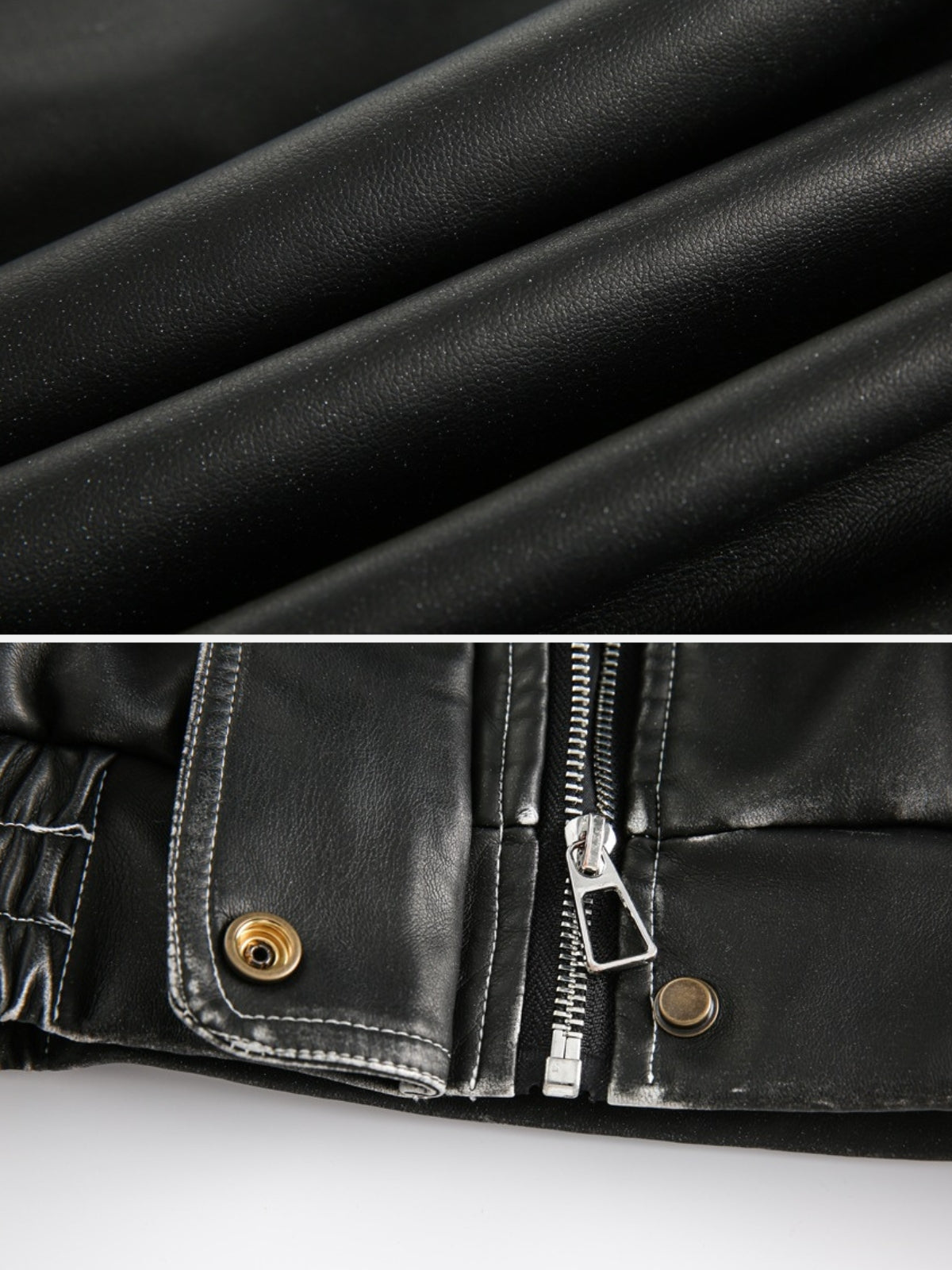 GLACIO - Leather Basic Jacket