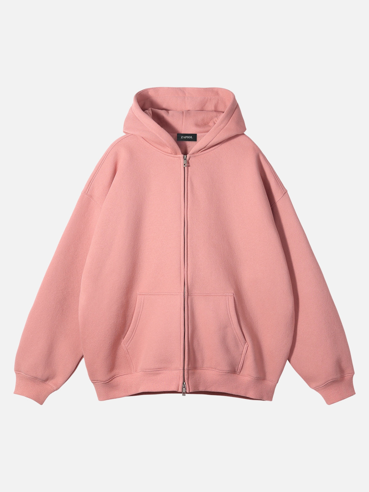 PUNISH - Cropped Basic Zip Up Hoodie
