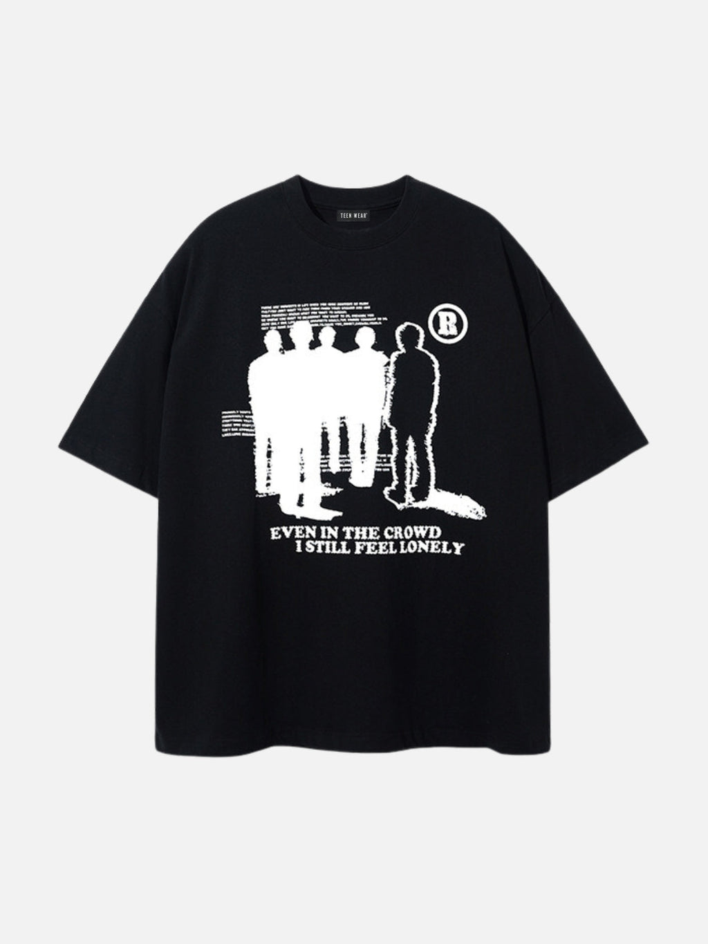 CROWD - Oversized Print T-Shirt