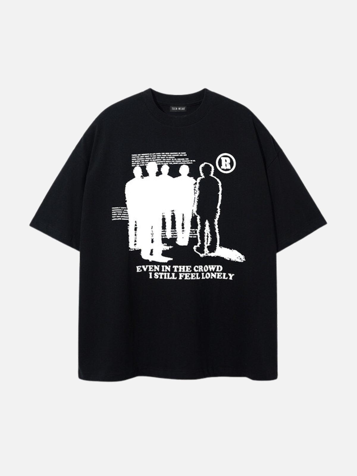 CROWD - Oversized Print T-Shirt