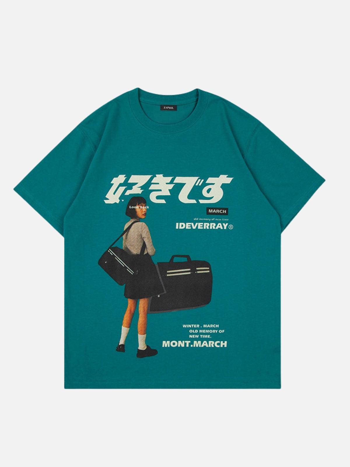 LOOK BACK - Oversized Print T-Shirt