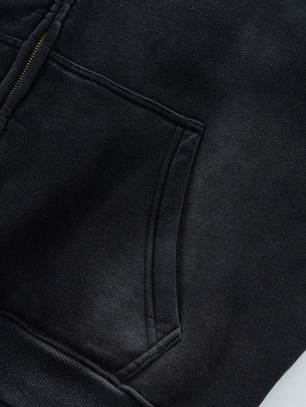PERSUE - Oversized Print Zip Up Hoodie