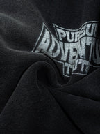 PERSUE - Oversized Print Zip Up Hoodie