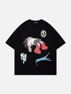 FALLEN - Oversized Print T-Shirt