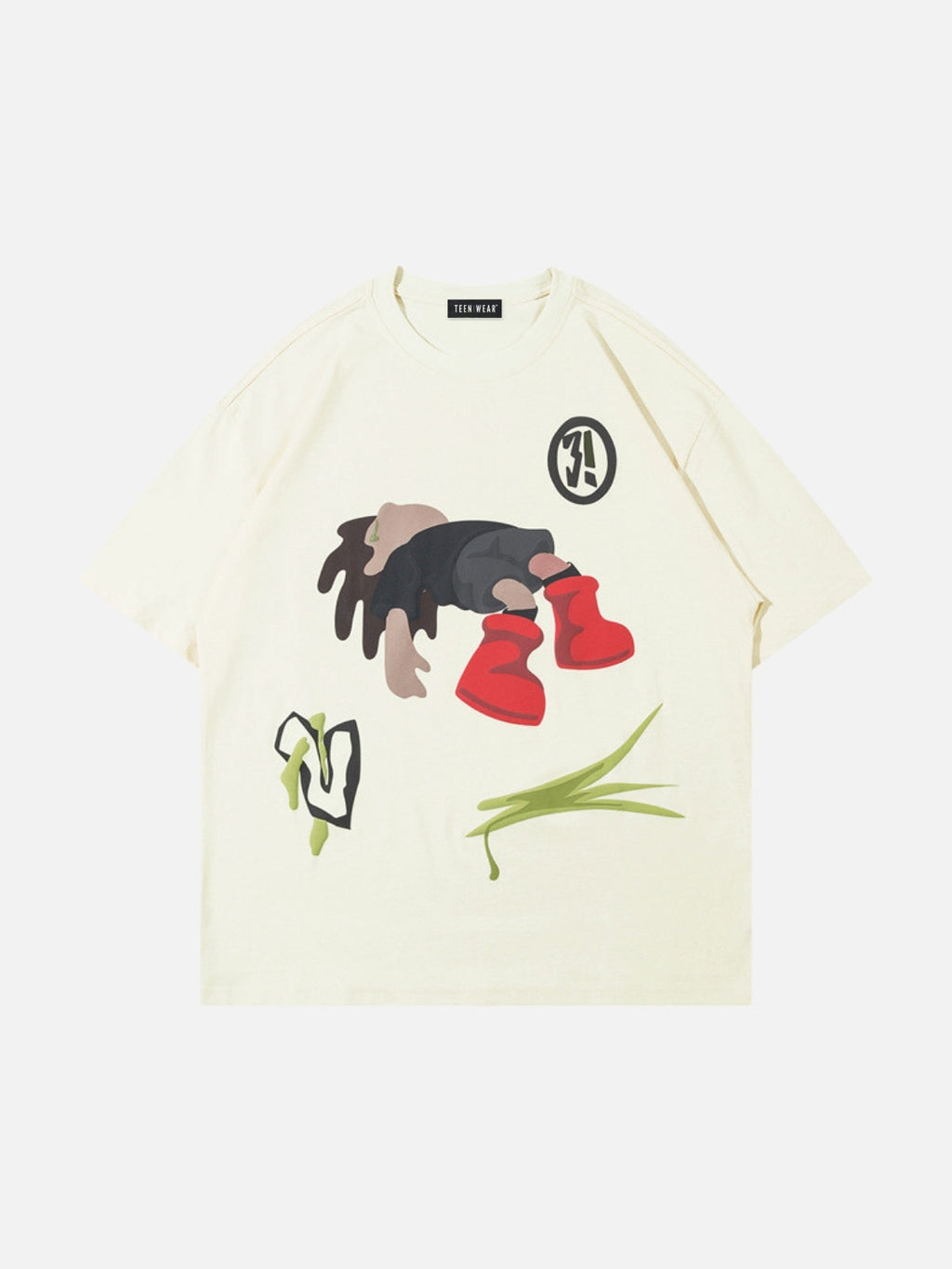 FALLEN - Oversized Print T-Shirt