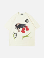 FALLEN - Oversized Print T-Shirt