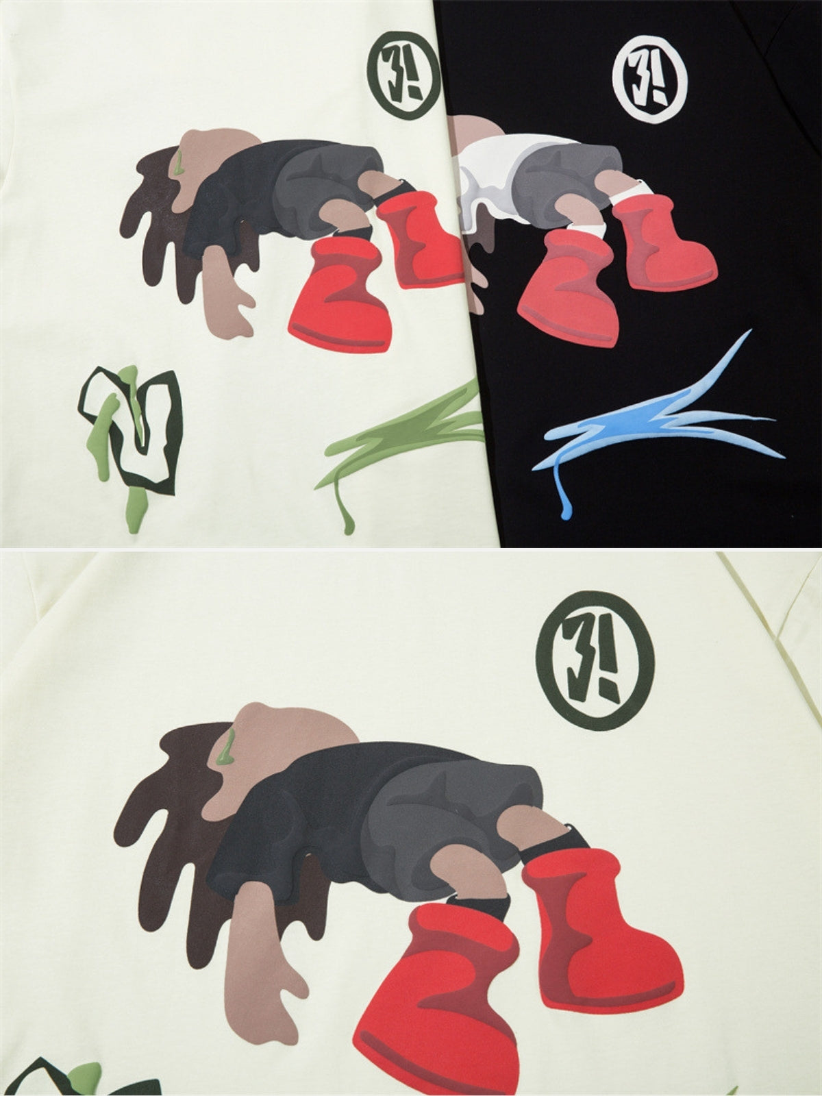FALLEN - Oversized Print T-Shirt