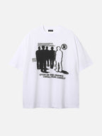 CROWD - Oversized Print T-Shirt