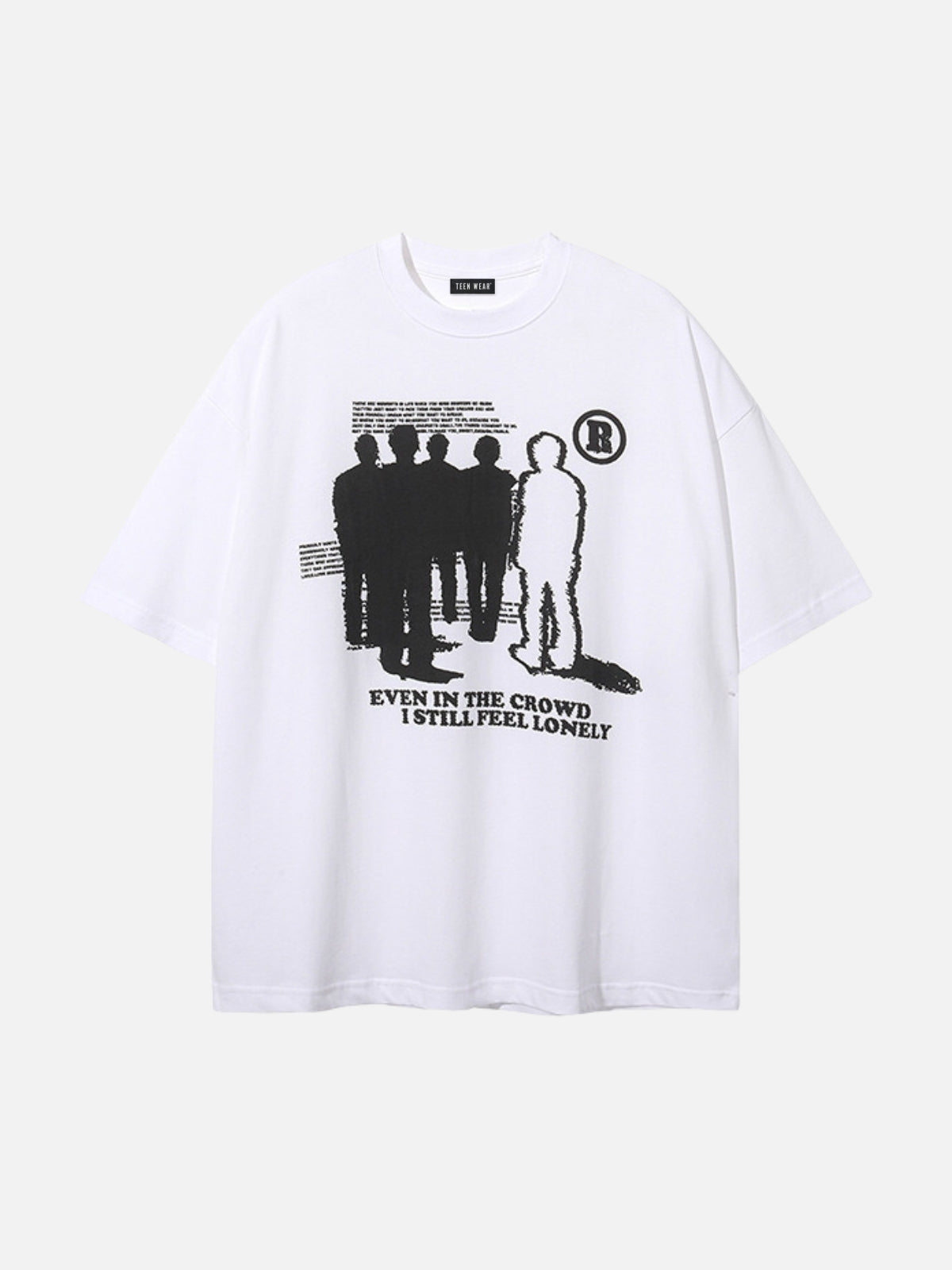 CROWD - Oversized Print T-Shirt