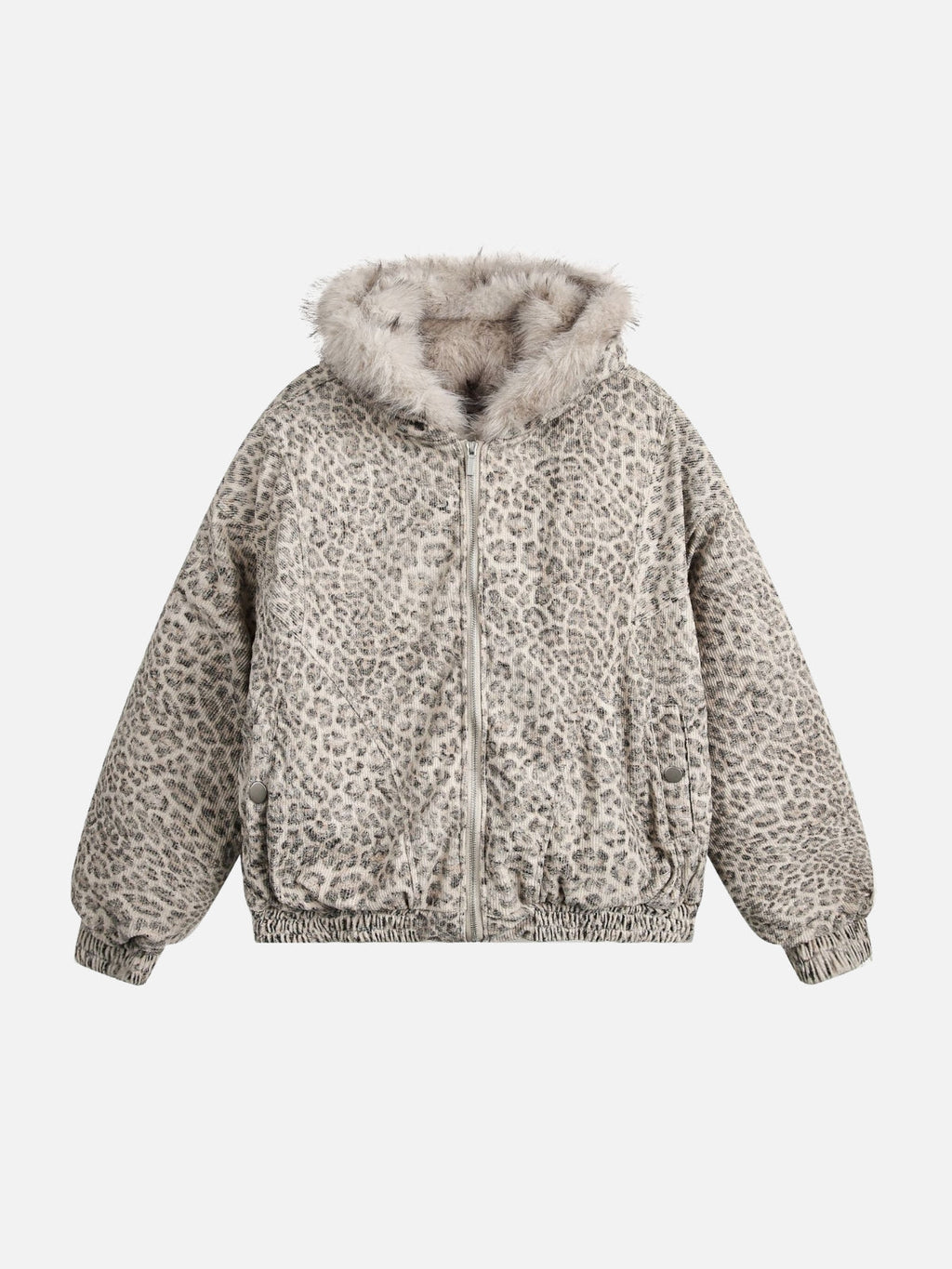 WILD VEIL - Oversized Leopard Print Jacket