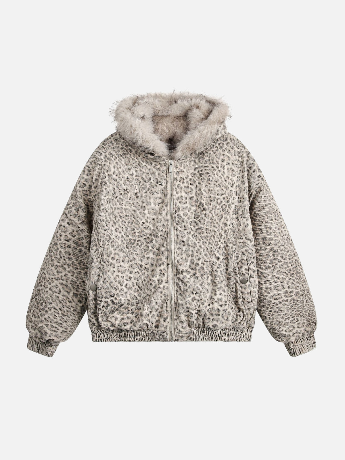 WILD VEIL - Oversized Leopard Print Jacket