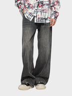 MyGarments - Baggy Denim Jeans - Schwarz/Grau