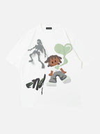SKELLYBOY - Oversized Print T-Shirt
