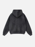POTENTIAL - Oversized Print Zip Up Hoodie