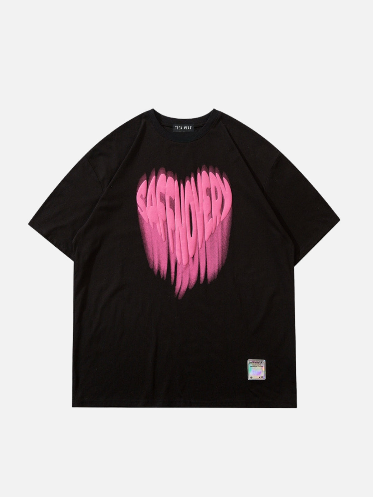SAFNOVERY - Oversized Print T-Shirt