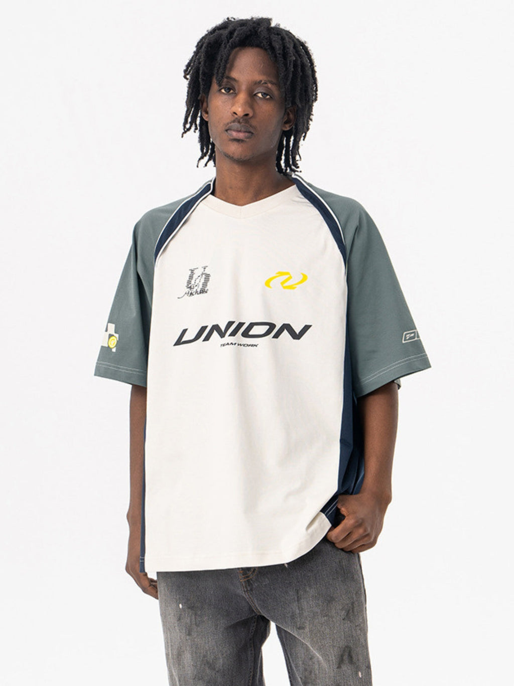 UNION - Oversized Print Racing T-Shirt