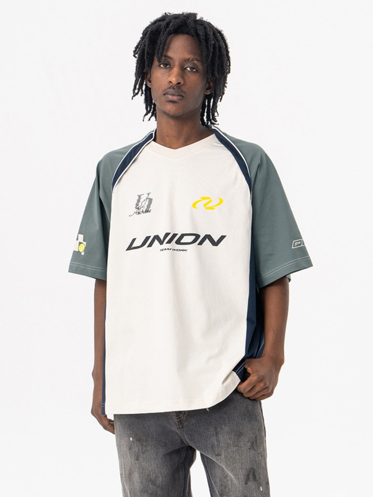 UNION - Oversized Print Racing T-Shirt