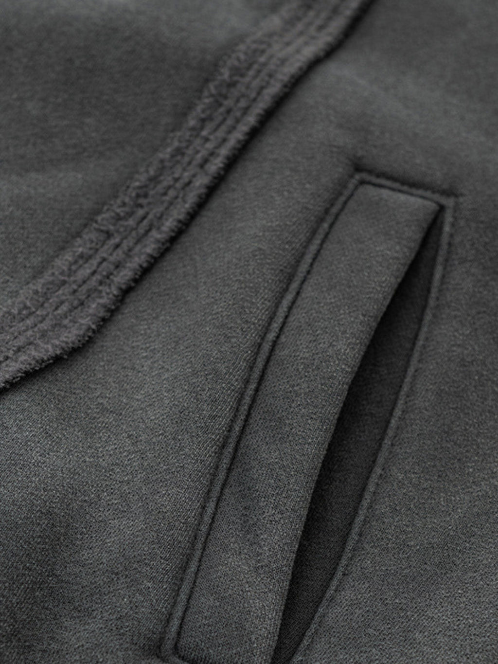 SRIPERS - Premium Oversized Basic Embroidered Zip Up Hoodie