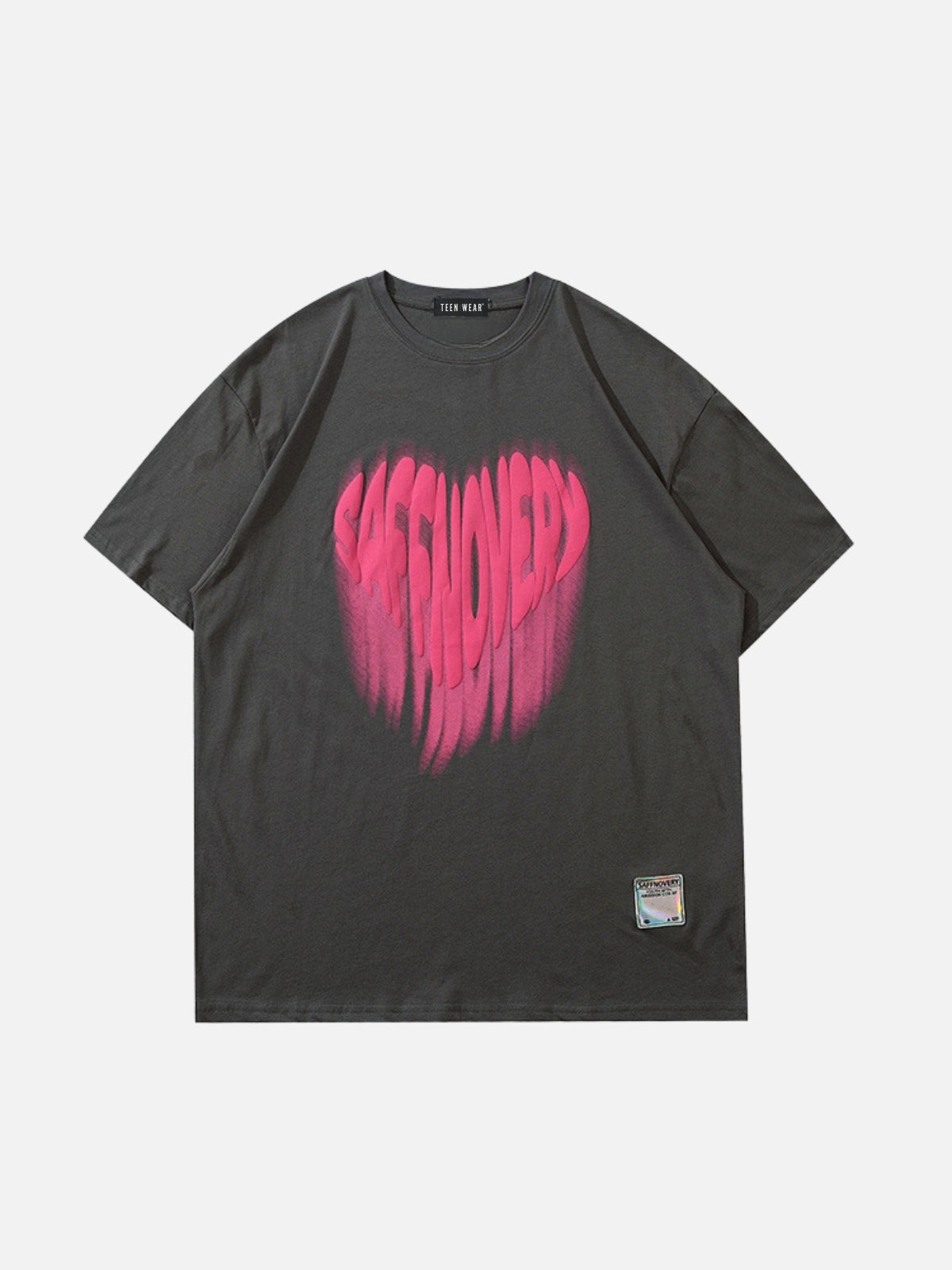 SAFNOVERY - Oversized Print T-Shirt