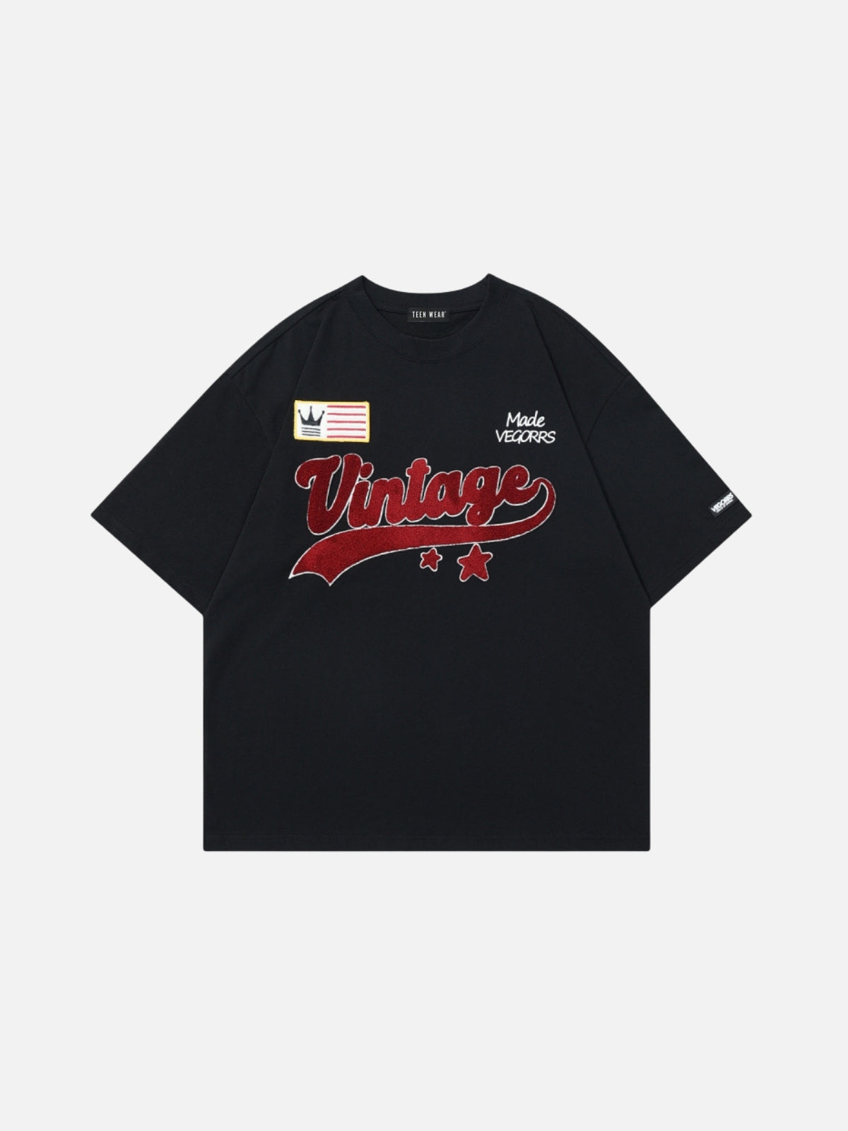 VINTAGE - Oversized Embroidered T-Shirt