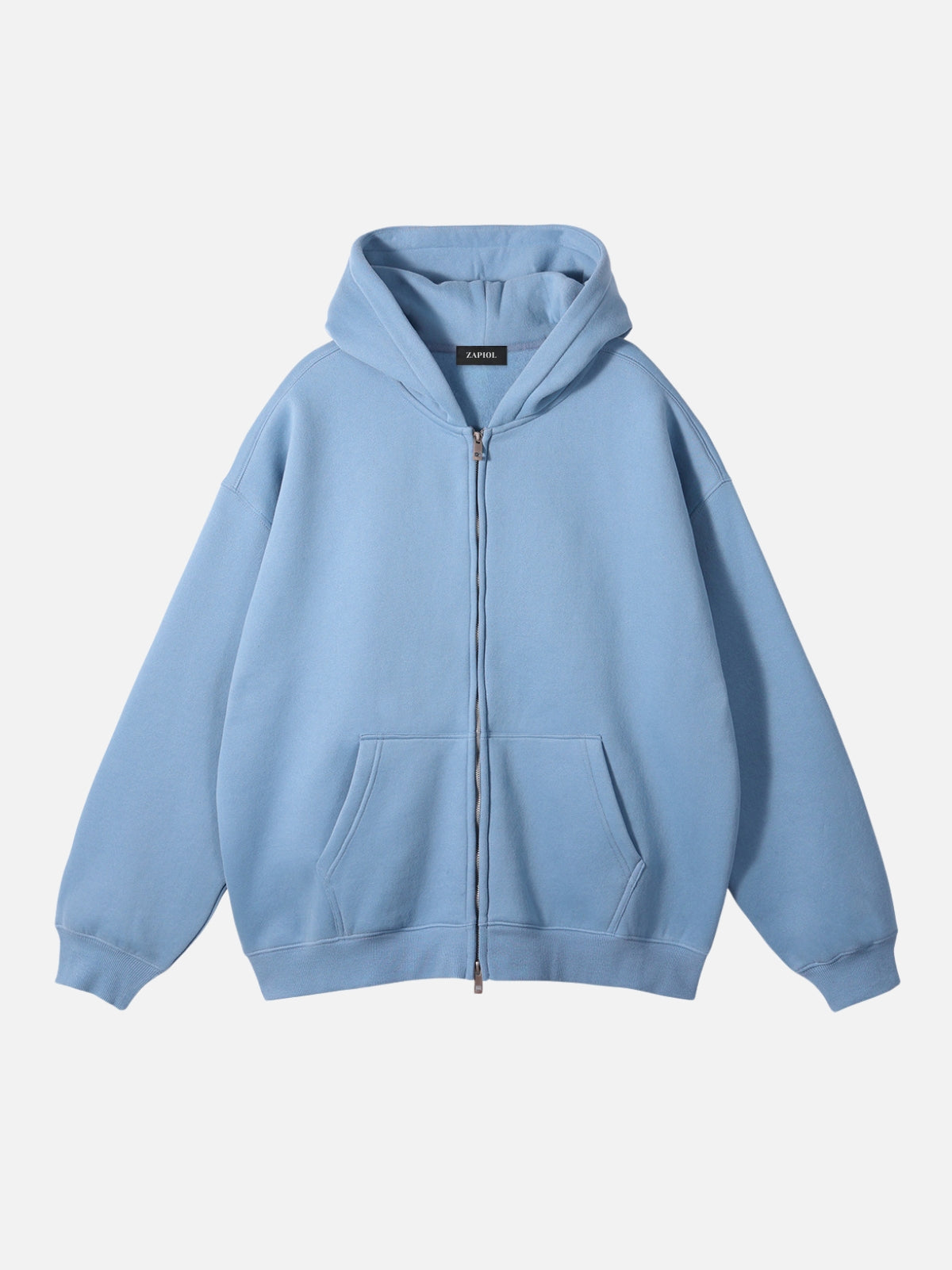PUNISH - Cropped Basic Zip Up Hoodie