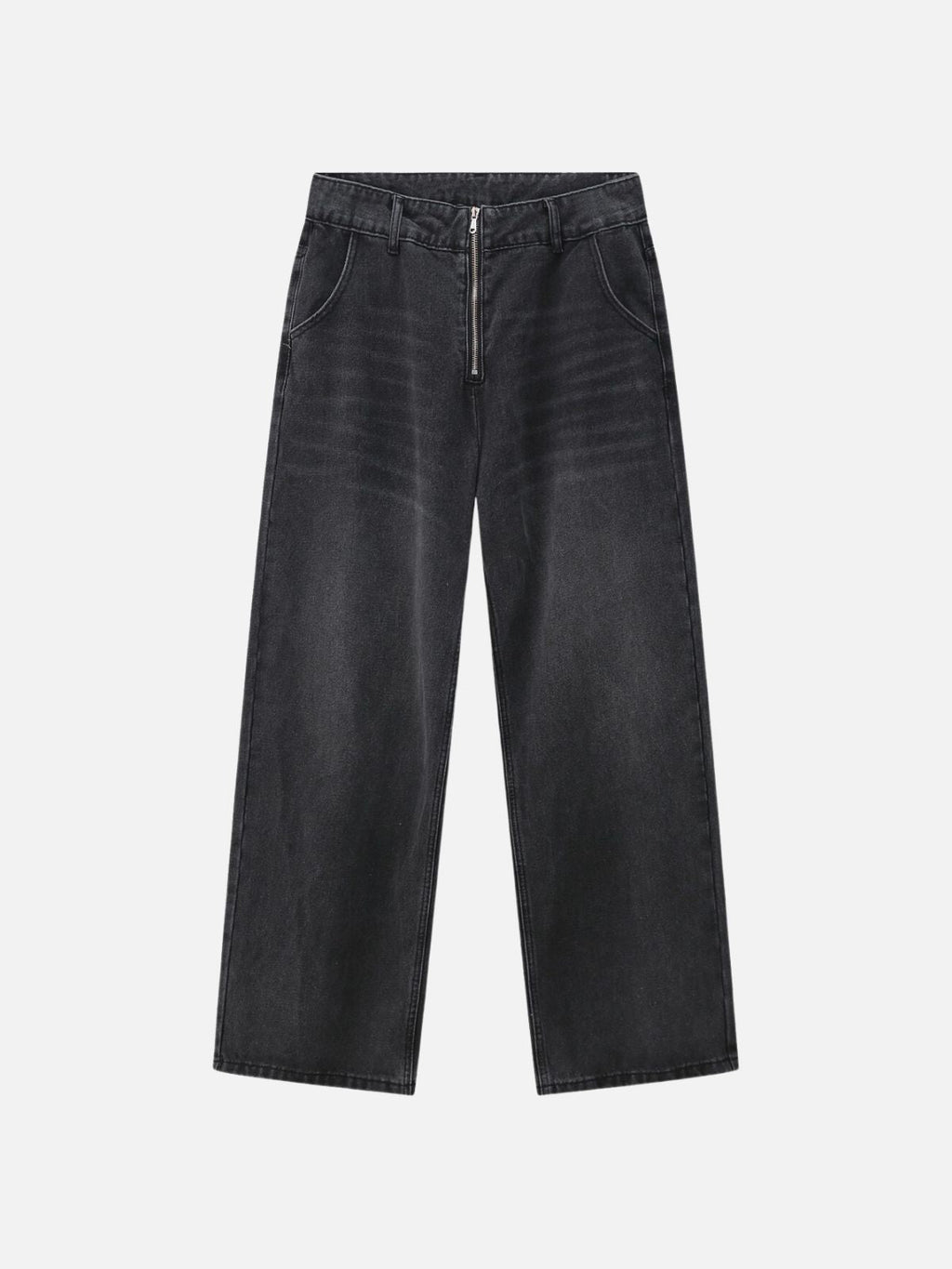 ZIPPIES - Loose Basic Jeans