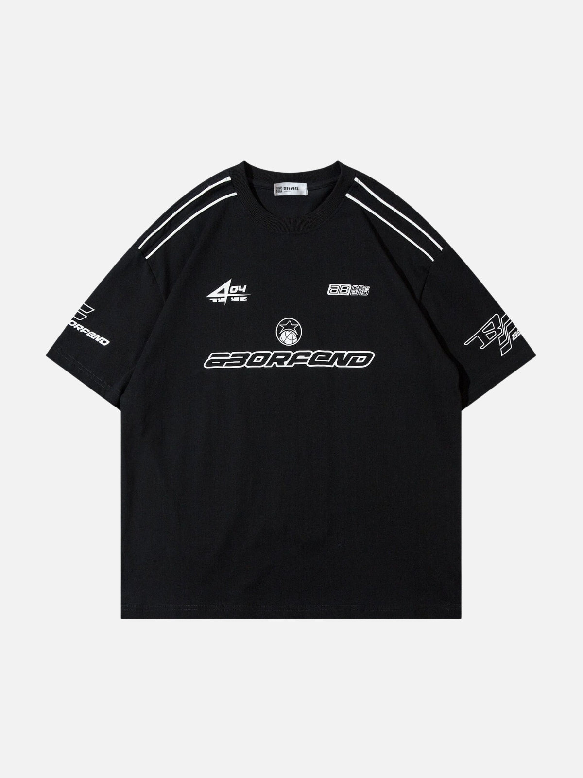 BORFEND - Oversized Print Racing T-Shirt