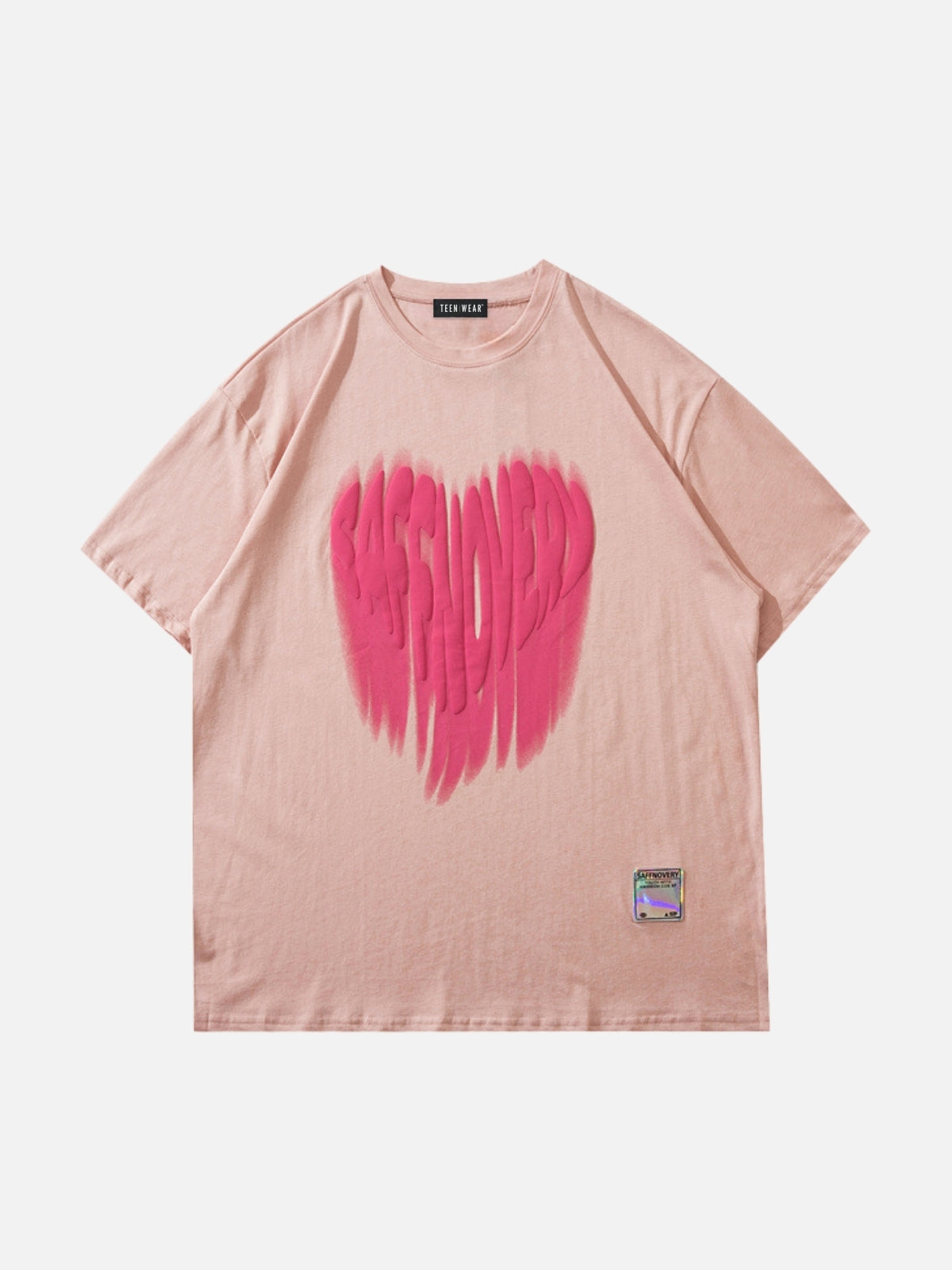SAFNOVERY - Oversized Print T-Shirt