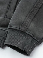 SRIPERS - Premium Oversized Basic Embroidered Zip Up Hoodie