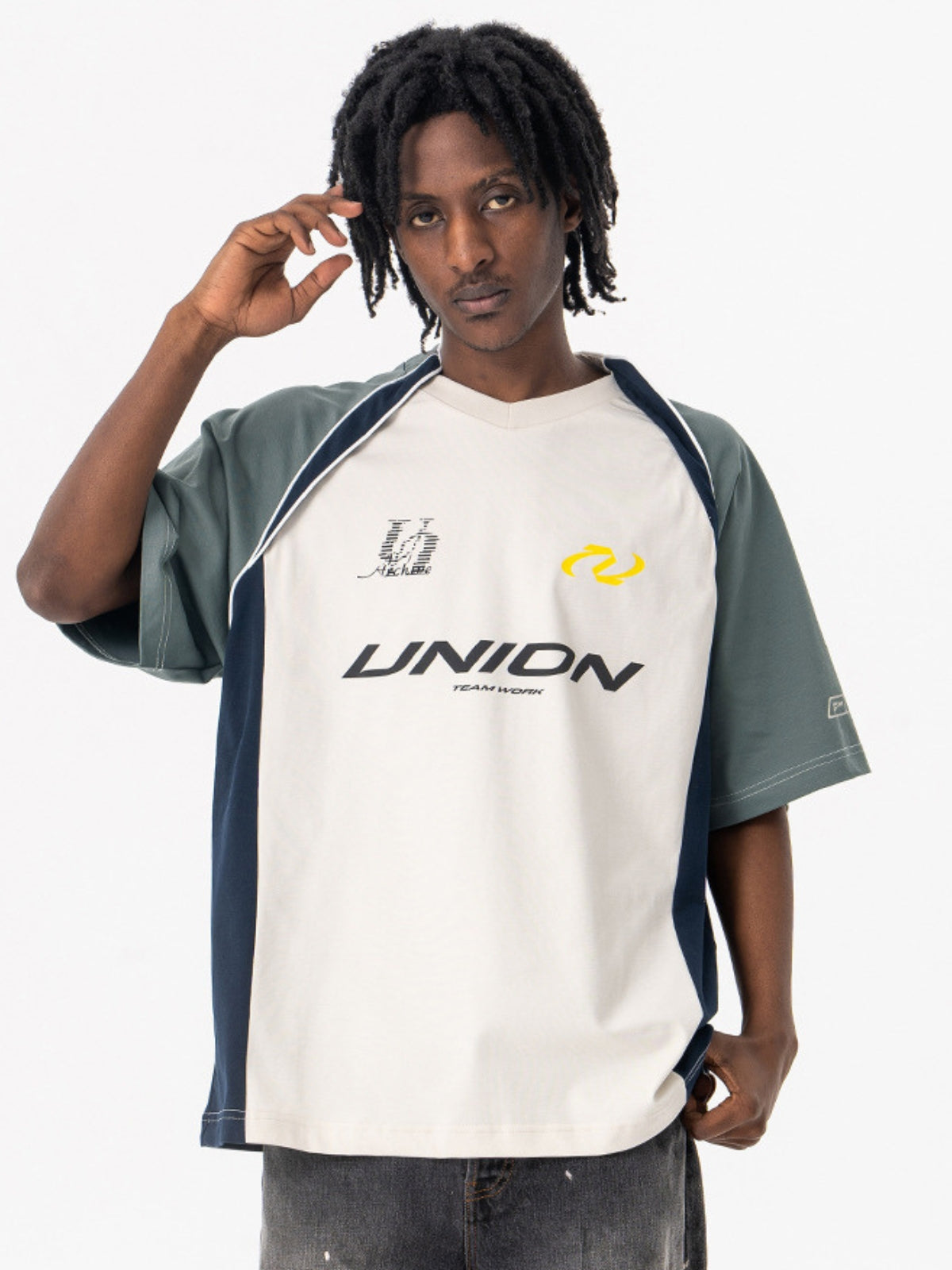 UNION - Oversized Print Racing T-Shirt