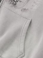 POTENTIAL - Oversized Print Zip Up Hoodie