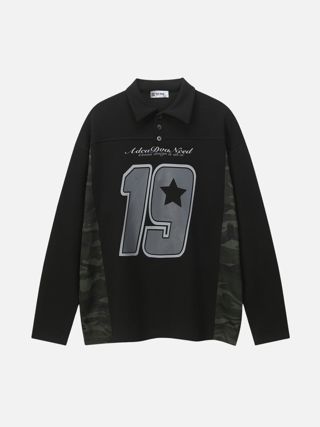 ADEADVA - Oversized Print Long Sleeved T-Shirt