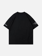 BORFEND - Oversized Print Racing T-Shirt