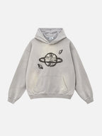 PLUTOS - Oversized Print Hoodie