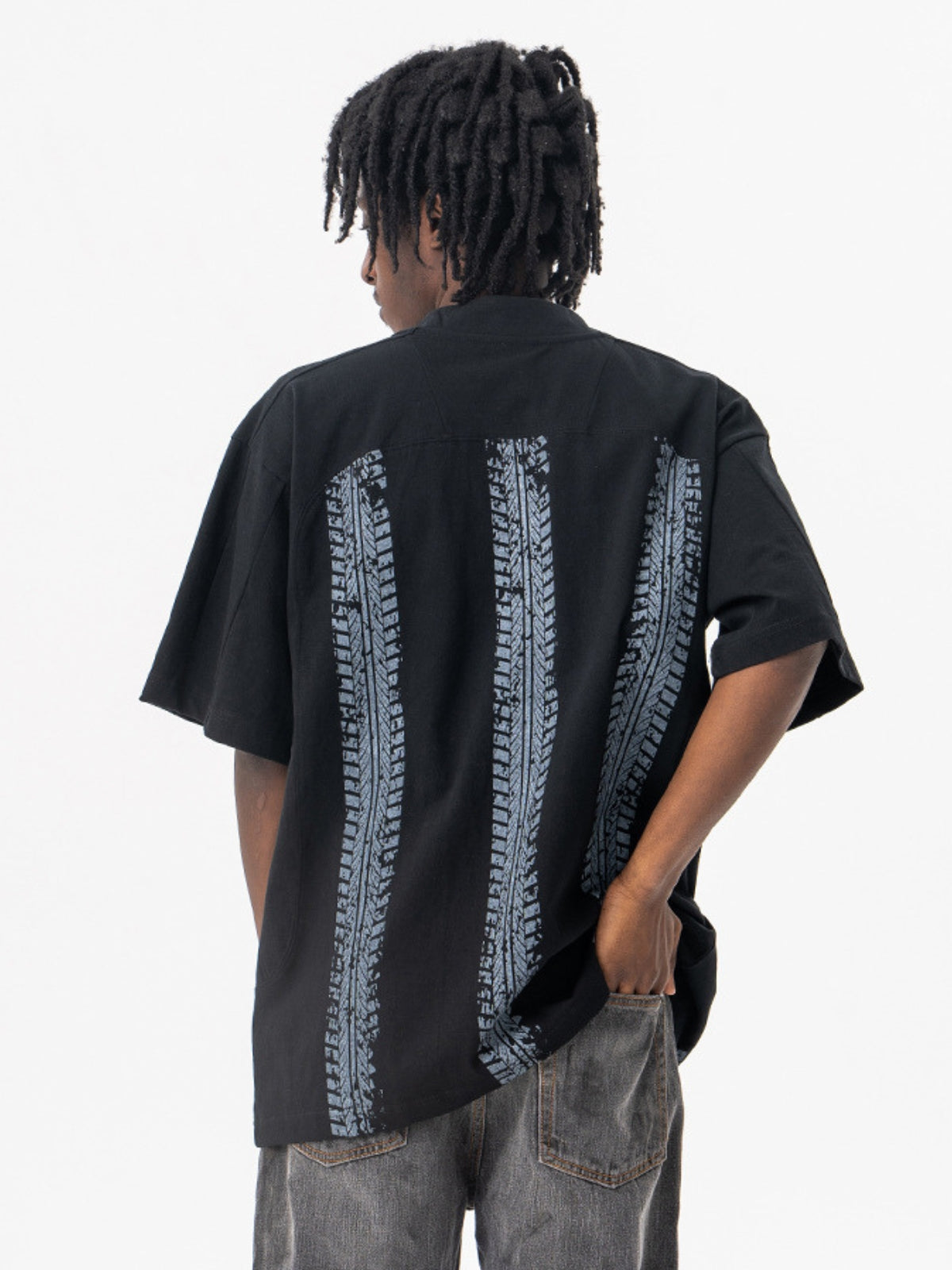 NOENSE - Oversized Print Jersey T-Shirt