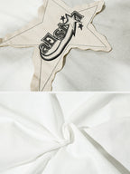 STAR PATCH - Oversized Embroidered T-shirt