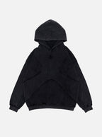 CRUNCHED - Oversized Embroidered Hoodie