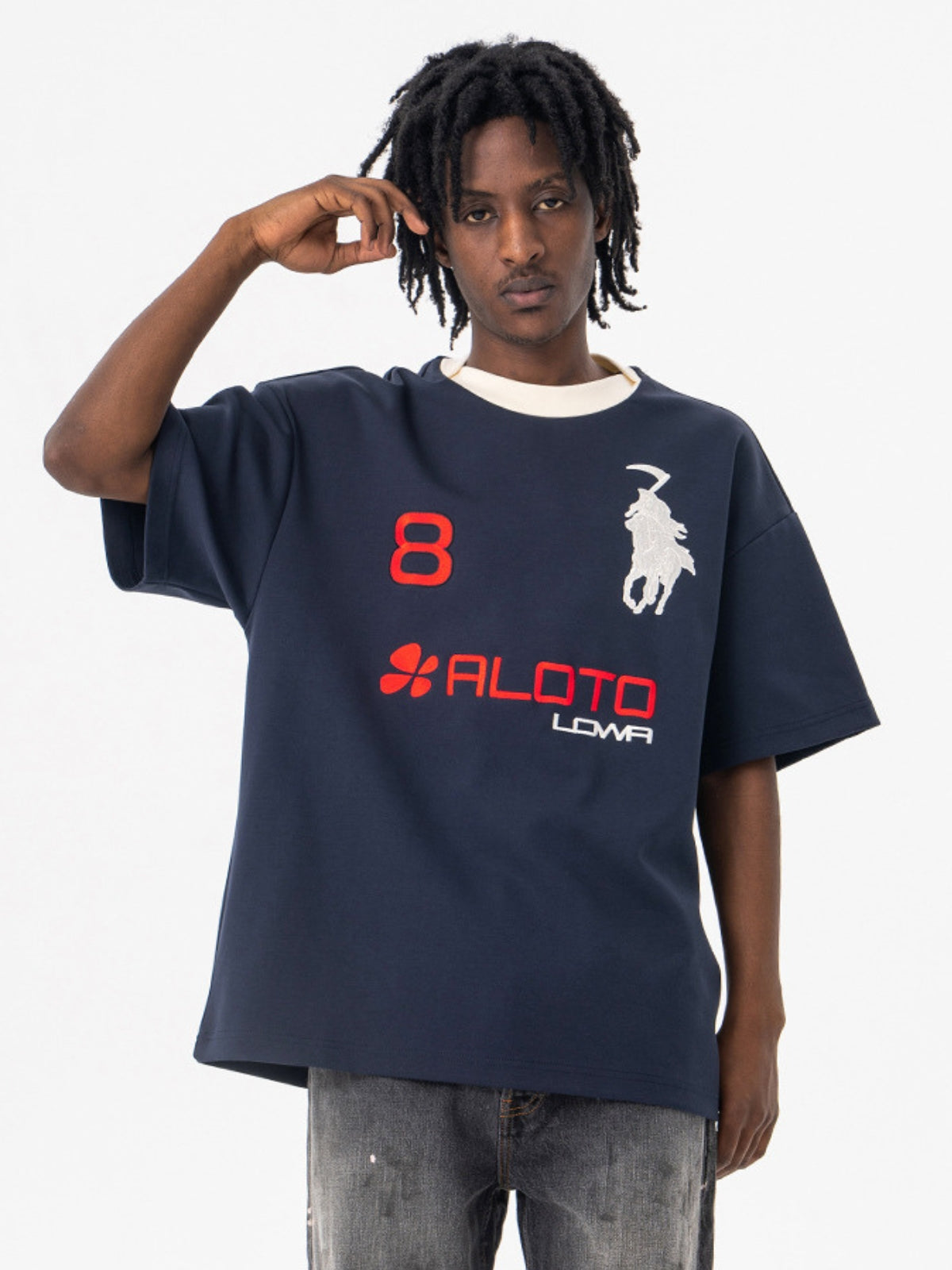ALOTO - Oversized Print T-Shirt