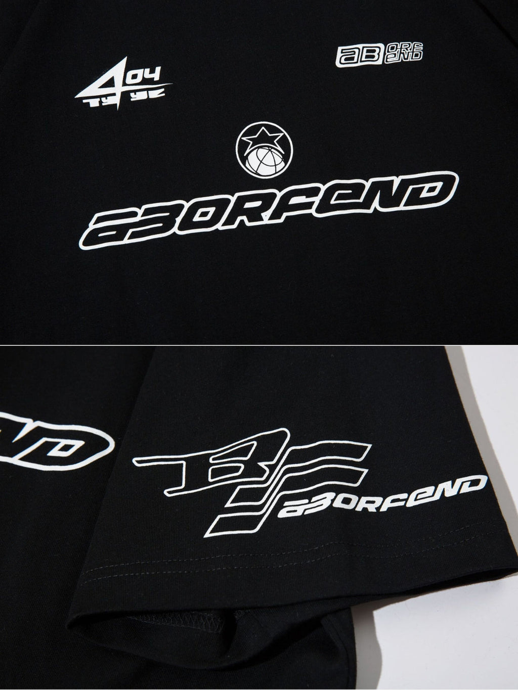 BORFEND - Oversized Print Racing T-Shirt