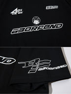 BORFEND - Oversized Print Racing T-Shirt