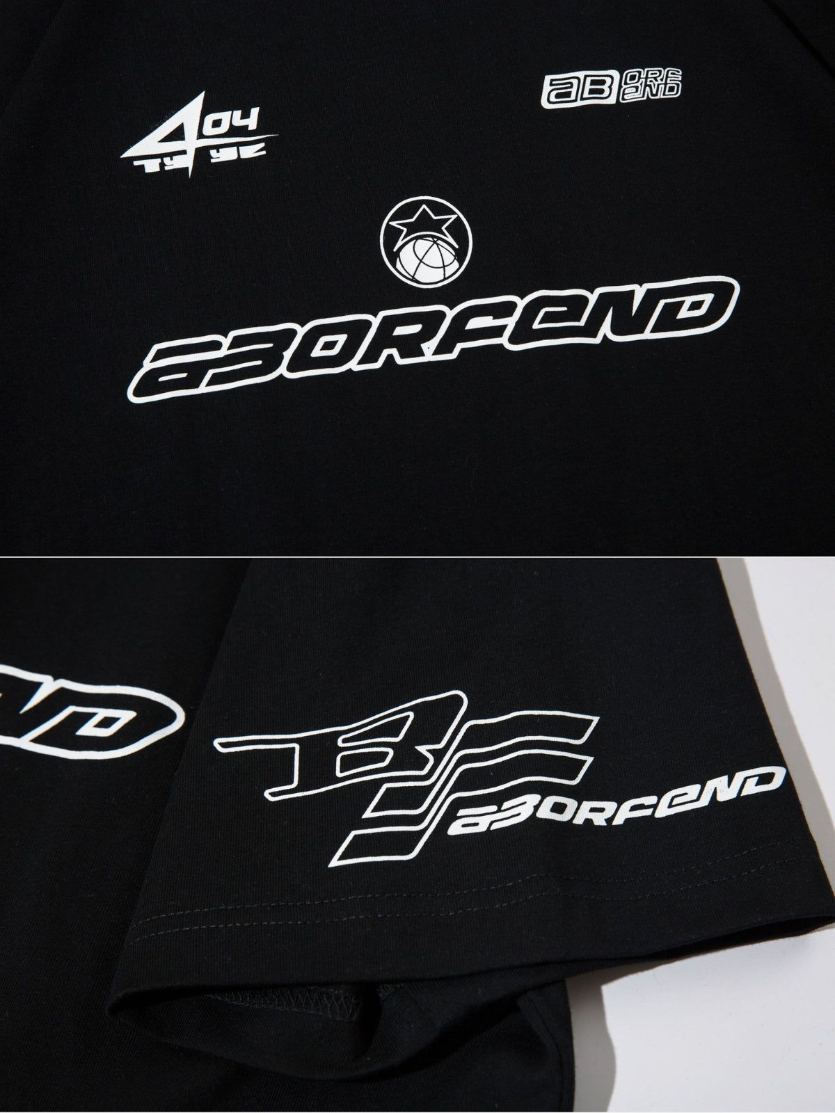 BORFEND - Oversized Print Racing T-Shirt