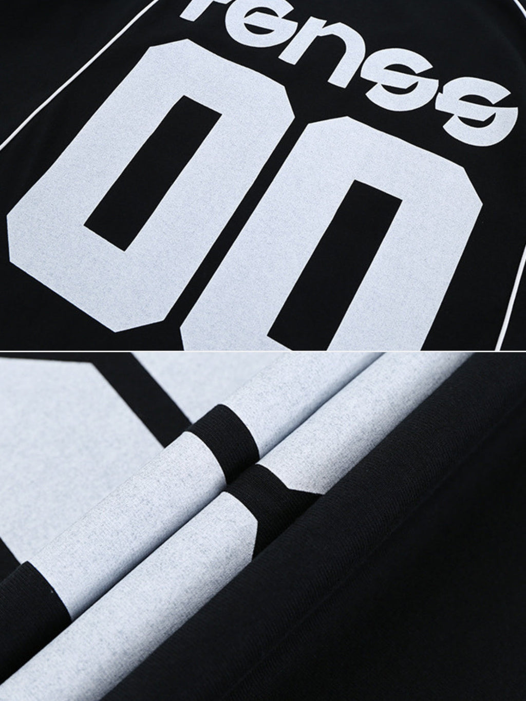 FENSS - Oversized Print Jersey T-Shirt