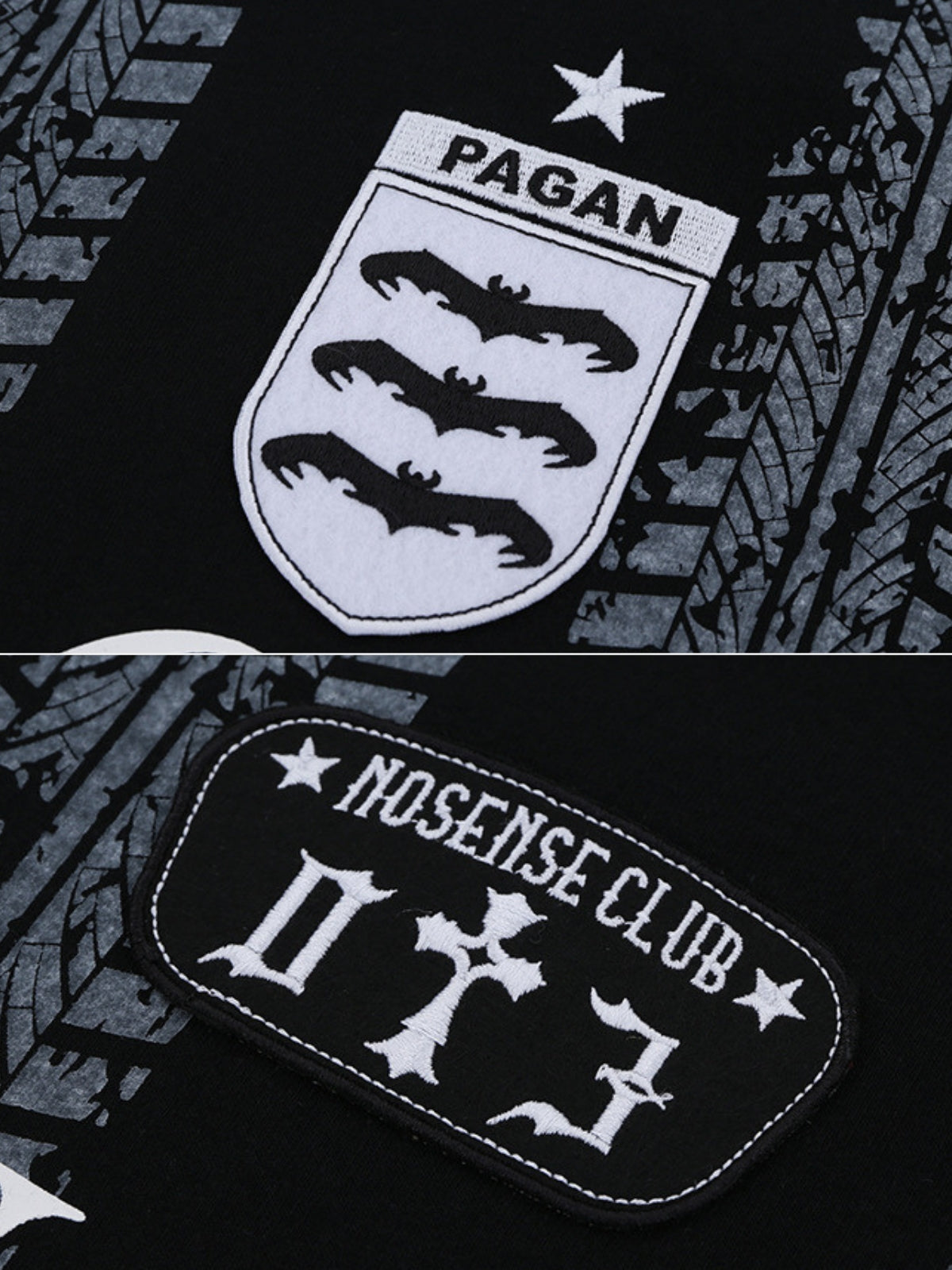 NOENSE - Oversized Print Jersey T-Shirt