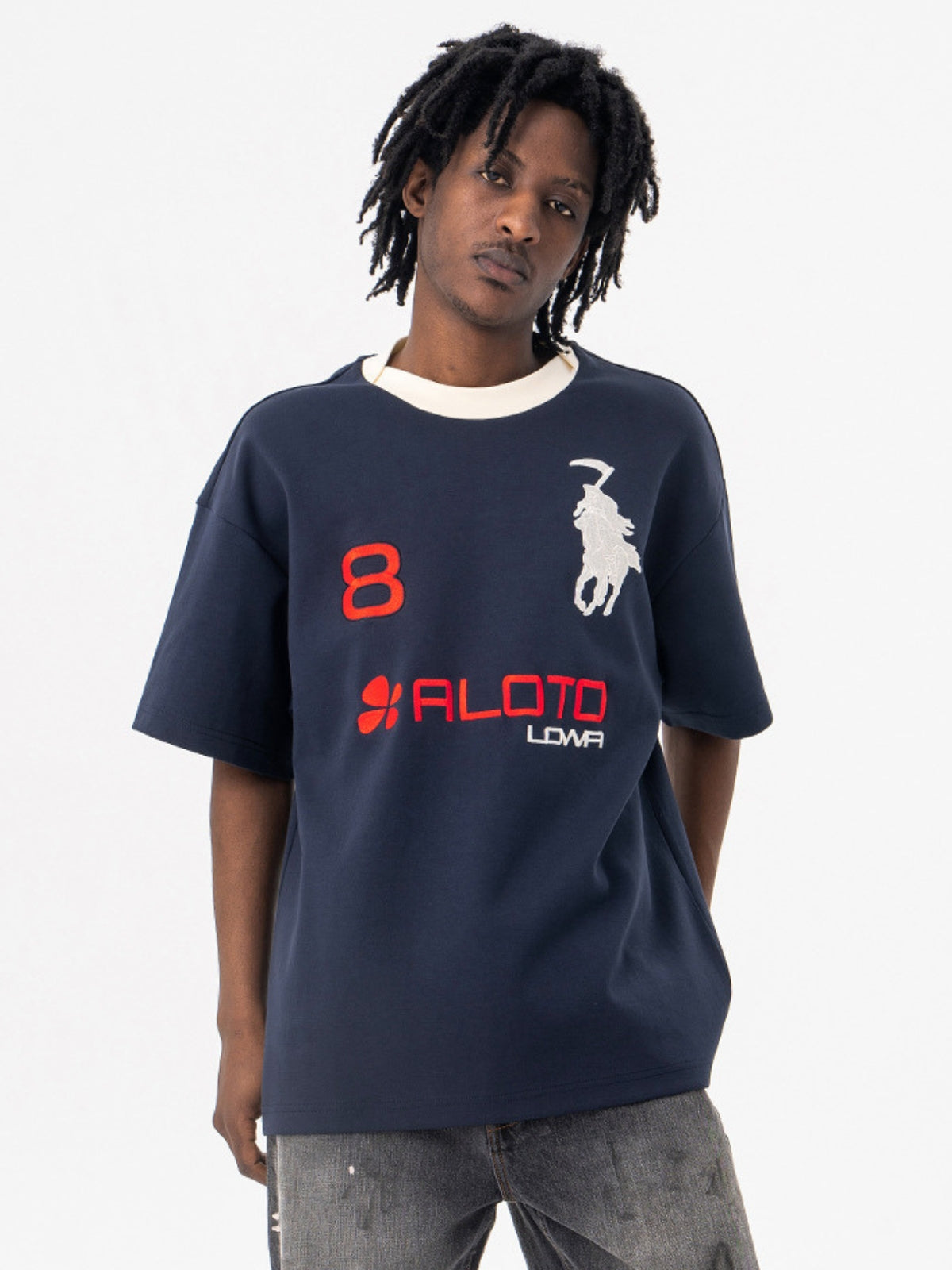 ALOTO - Oversized Print T-Shirt