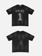 RAISE FARES - Cropped Print T-shirt