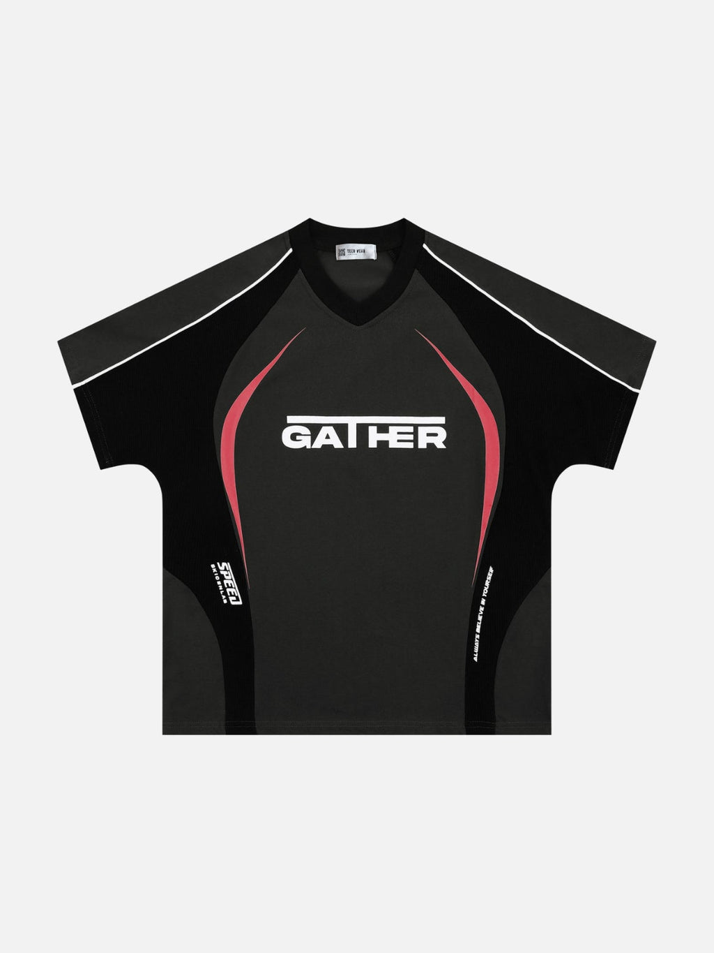 GATHER - Oversized Print Multicolor T-Shirt